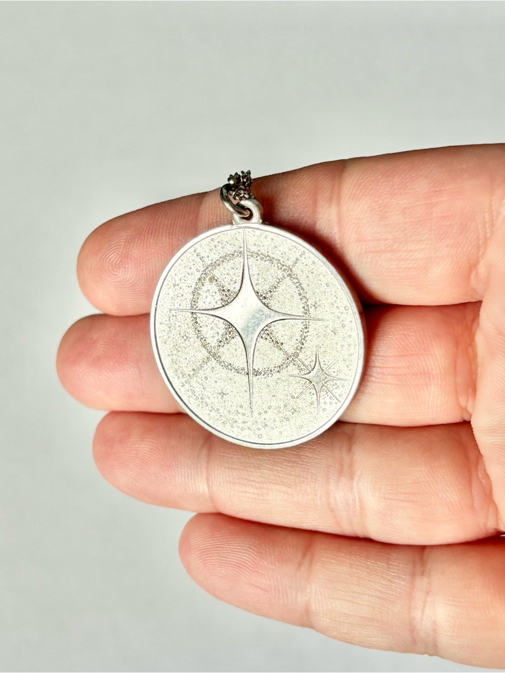1975 Stars Jewelry Franklin Mint Pendant Necklace Poem Sterling Silver
